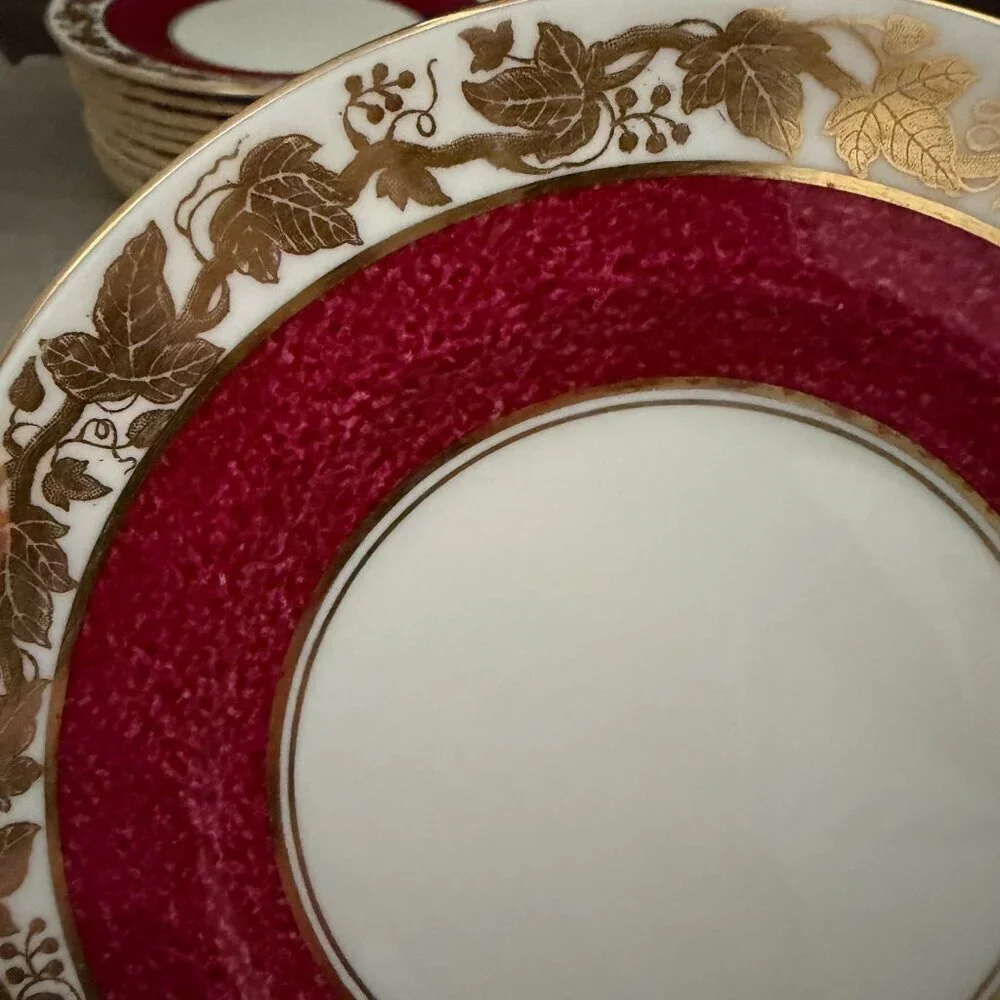 Vintage Wedgwood Whitehall Powder Ruby 6